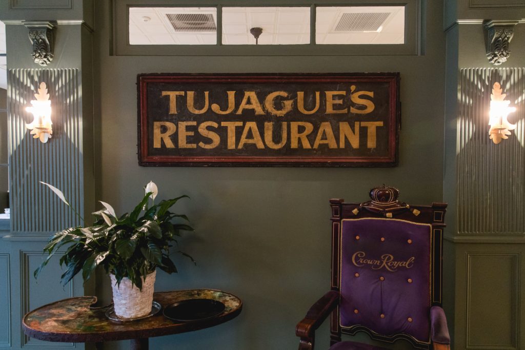 old-tujagues-sign-in-restaurtant